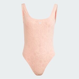 Adidas Originals Essentials Swimsuit in a "Glow Pink" colorway.  Size L - 14